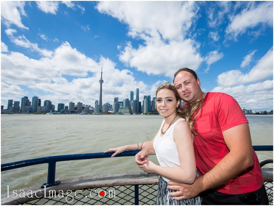 skyline Toronto Island engagement session